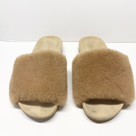 Jenni Kayne Shearling Slides Sandals - Picture 5 of 7